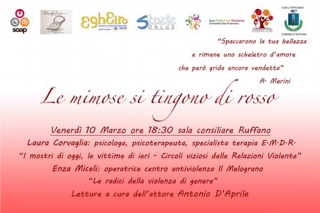 SOAP e Voce alle donne organizzano: Donne&ennod, iniziative al femminile a Ruffano, dal 10 marzo al 23 aprile