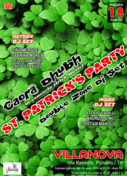 St. Patrick's Party con Caora Dhubh in concerto (Irish Music) + Double Zone Dj Set