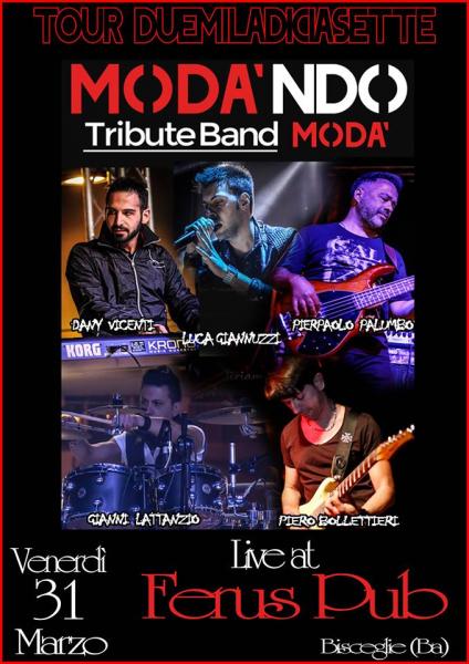 MODA' tribute live at FERUS con i " MODA'NDO "