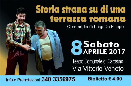 Commedia "Storia strana su di una terrazza romana"
