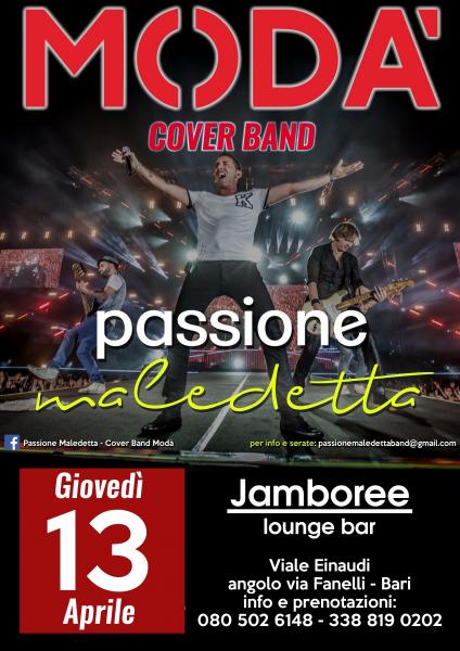 Passione Maledetta Cover Band Modà live Jamboree Bari