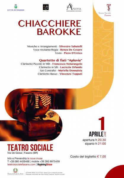 Chiacchere Barokke: spettacolo-concerto con musica live