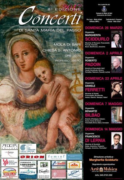 "Concerti di Santa Maria del Passo" - Organista Roberto Padoin