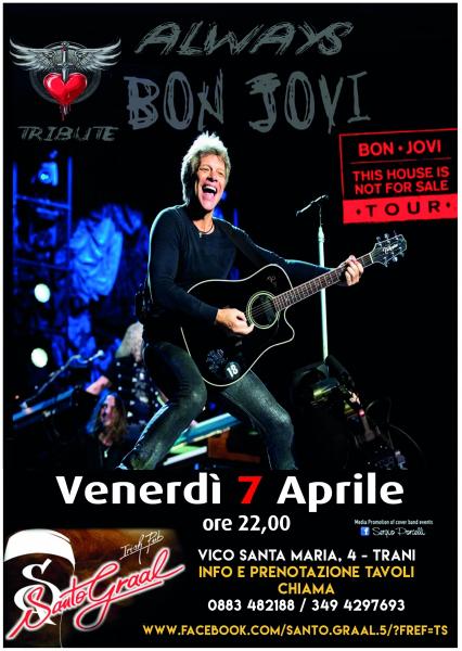 Always Bon Jovi Tribute at Santo Graal Trani