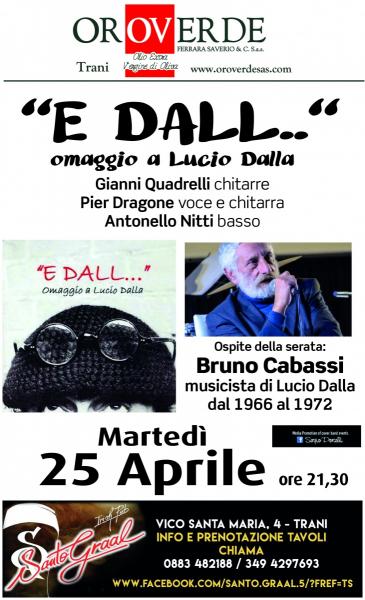 E DALL ' omaggio a Lucio Dalla & Bruno Cabassi a Trani