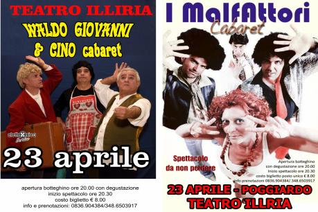 NON SOLO ZELIG spettacolo cabaret con I Malfattori e il trio comico Waldo Giovanni & Cino