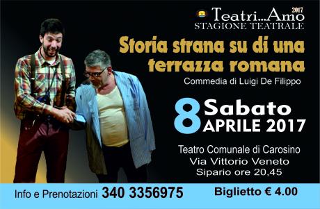 Commedia "Storia strana su di una terrazza romana"