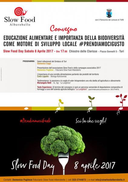 Slow Food Day 2017 – Educazione Alimentare e Importanza della Biodiversità Come Motore di Sviluppo Locale