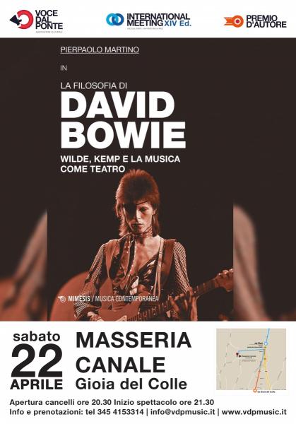 Pierpaolo Martino in Bass Star. A Double Bass Tribute to David Bowie - Ospite dell'INTERNATIONAL MEETING PREMIO D'AUTORE VOCE DAL PONTE XIV EDIZIONE