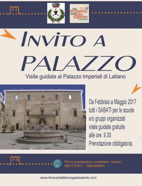 INVITO A PALAZZO – Visite guidate gratuite al Palazzo Imperiali di Latiano