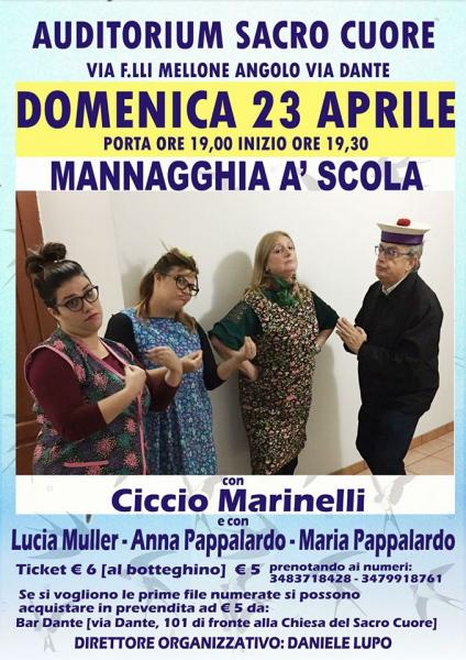 "Grandissima commedia teatrale di Ciccio Marinelli in Prima Nazionale"