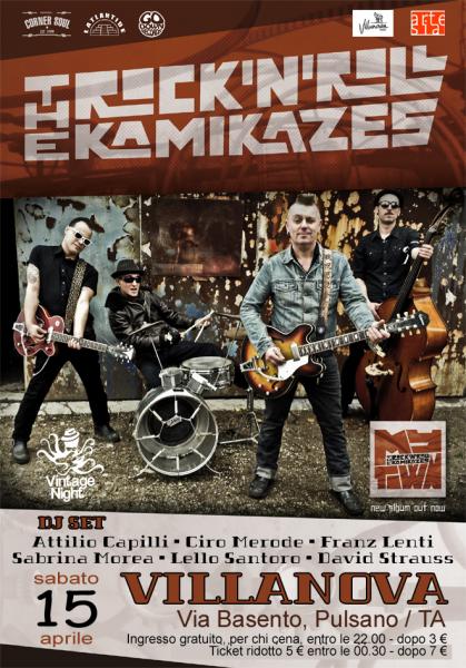 The Rock'N'Roll Kamikazes in concerto + Vintage Crew / Double Zone Dj Set