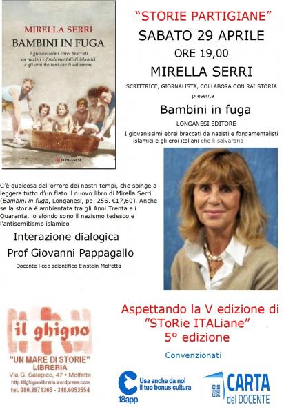 La Giornalista Mirella Serri Presenta “Bambini in Fuga.”