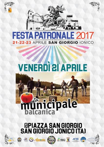 Municipale Balcanica live alla  Festa Patronale San Giorgio Jonico