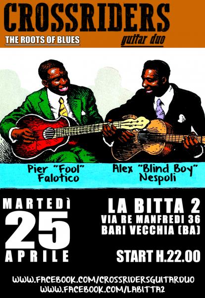 Crossriders Guitar Duo live at La Bitta 2 - Bari Vecchia