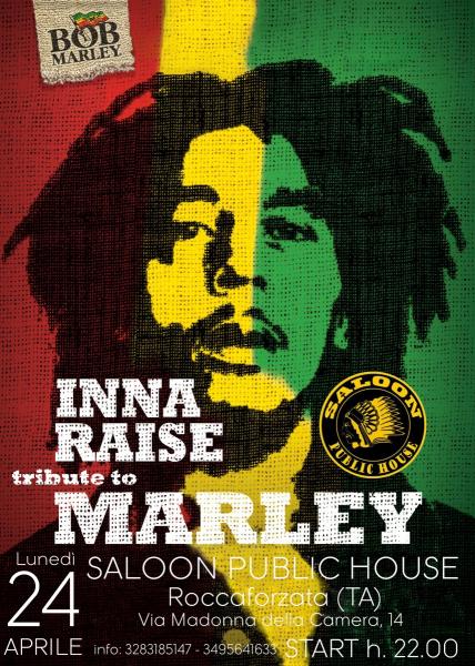 INNA RAISE Tribute to Bob Marley live@SALOON Public House