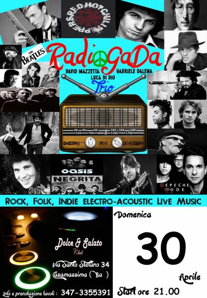 MUSICA D' AUTORE CON I #RadioGaDa# Trio, LIVE