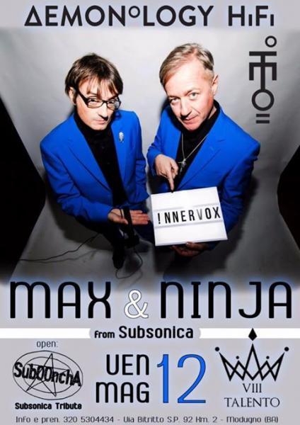 Demonology HiFi - Dj Set MAX & NINJA (Max Casacci e Enrico Matta) from Subsonica all'VIII Talento