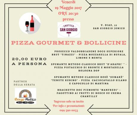 "Pizza gourmet & bollicine"