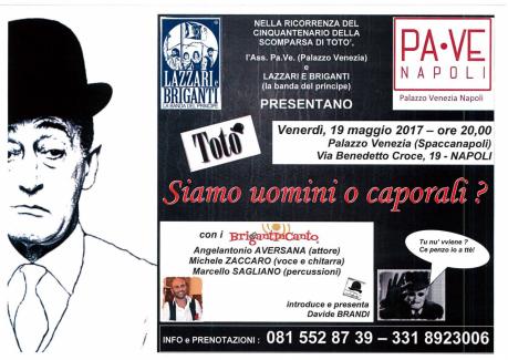 "Siamo uomini o caporali?"