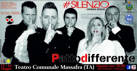 DEBUTTO di #SILENZIO Opera Rock - PATTODIFFERENTE - 13 e 14 Maggio '17 - Teatro Comunale Massafra (Ta)