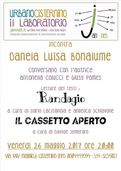 Daniela Luisa Bonalume autrice di Randagio e Il Cassetto Aperto