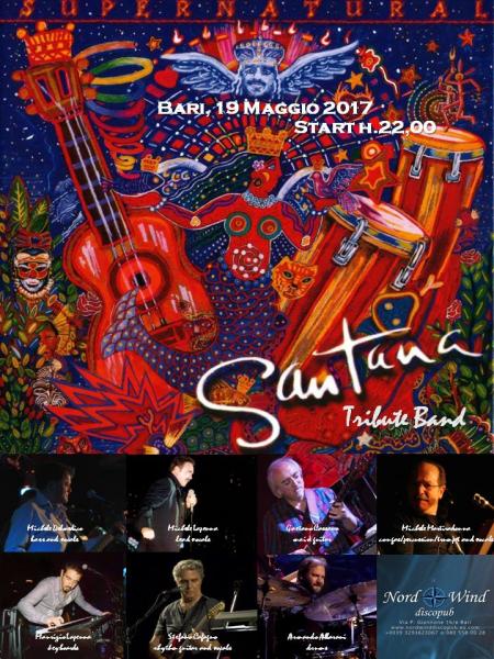 Supernatural - Santana Tribute Band Italy in concerto al Nordwind di Bari
