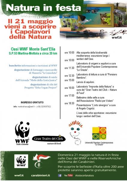 Natura in Festa. Giornata delle Oasi WWF Monte Sant'Elia 2017