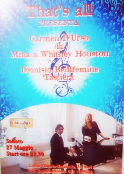 Carmen D'Urso - da Mina a Whitney Houston