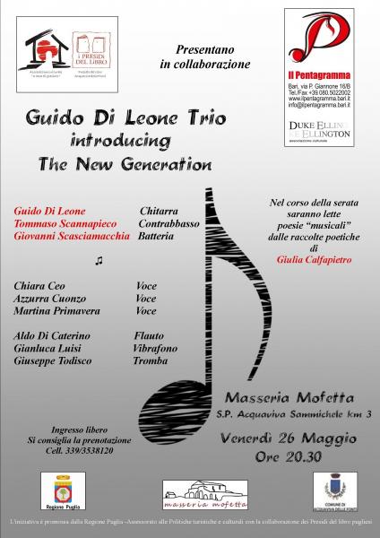Guido Di Leone Trio introducing The New Generation