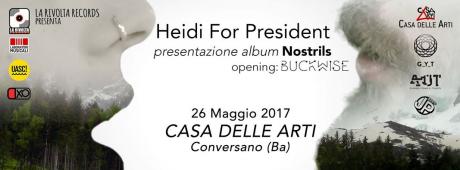 HEIDI for President live presentano Nostrils // opening music Buckwise // opening talk Tellus