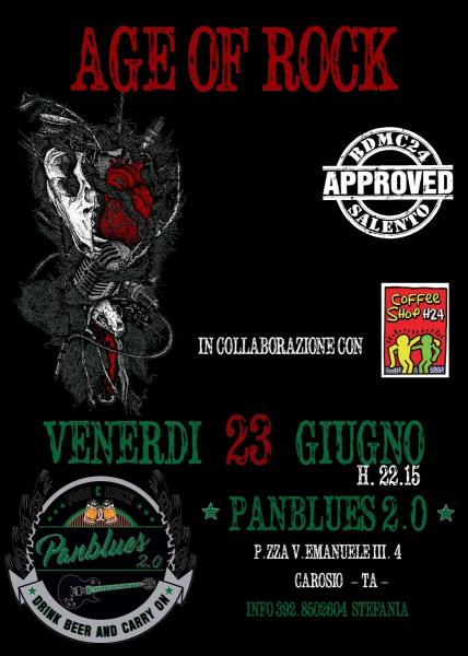 Panblues 2.0 #AgeOfRock Venerdì Live! Rock&Beer