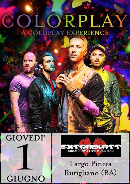 Colorplay a Coldplay Experience Live all'Extrablatt Cafè