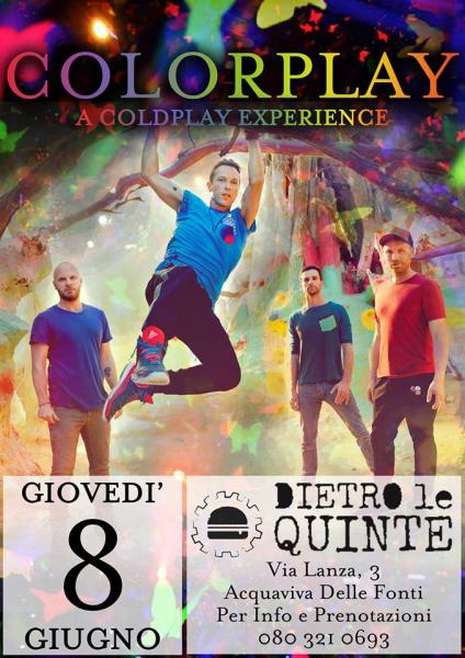 Colorplay a Coldplay Experience live al Dietro le quinte