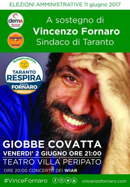 Giobbe Covatta con Vincenzo Fornaro Sindaco per Taranto
