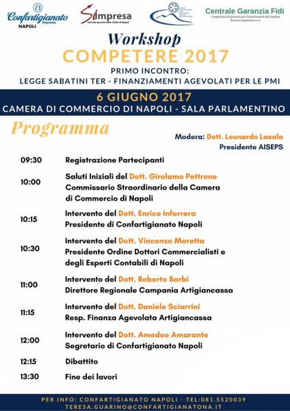 Seminario sulla Nuova Legge Sabatini alla Camera di Commercio di Napoli