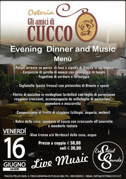 EVENING DINNER AND MUSIC LIVE "EssentialSounds"
