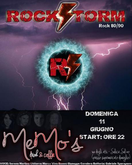 Rockstorm live al Memo's, Domenica 11 Giugno - Salice Salentino (LE)