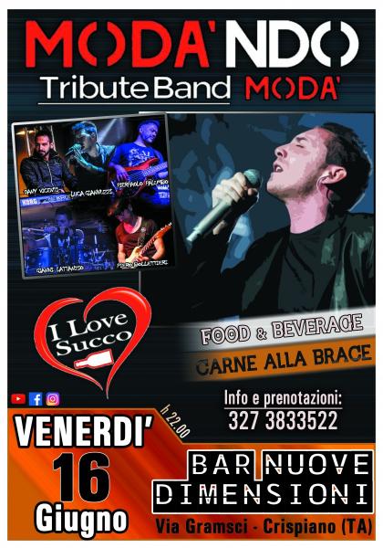 MODA'NDO - Tribute band - Live Music Bar Nuove Dimensioni