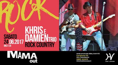 Khris e Damien Trio Rock Country al MaMaOuT