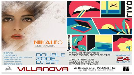 Nikaleo in concerto (Puglia) / Aquarama in concerto (Toscana) / Double zone dj set / Mercatini / Esposizioni artigianali