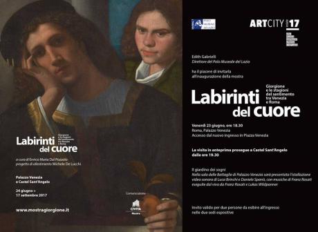 Labirinti del Cuore. Giorgione e le Stagioni del Sentimento Tra Venezia e Roma