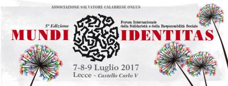MUNDIdentitas - V Edizione Forum internazionale della solidarietà e della responsabilità sociale