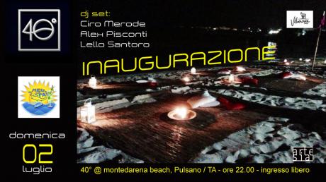 Inaugurazione "40 gradi" / Ciro Merode, Alex Pisconti e Lello Santoro dj set
