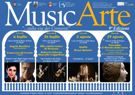 MUSICARTE ".........SULLA VIA DEI CONVENTI" AL VIA LA NONA  EDIZIONE DELLA RASSEGNA MUSICARTE a cura dell'Associazione Cultura e Musica "G. Curci"