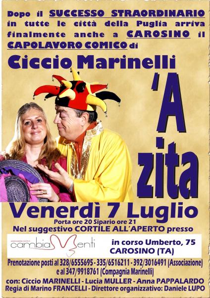 Arriva Il Ciccio Marinelli Tour a Carosino