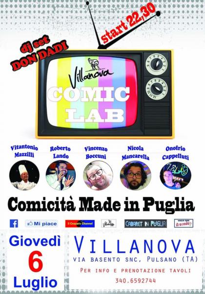 Comic Lab - comicità made in Puglia