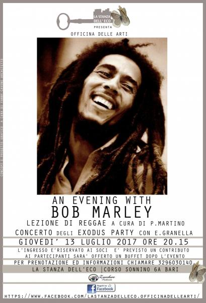 An evening with BOB MARLEY  lecture+ concert