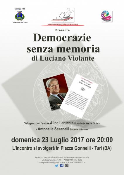 Democrazie senza Memoria, incontro con Luciano Violante