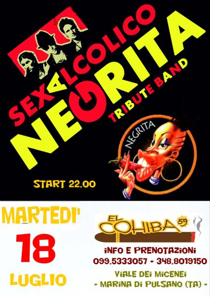 Sexalcolico Tributo ai Negrita live a el Cohiba 59